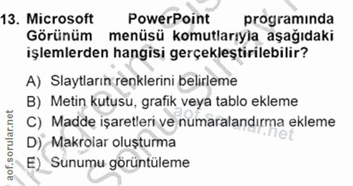 Soru 13