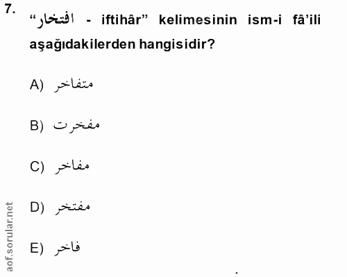 Soru 7
