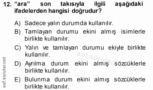 Soru 12