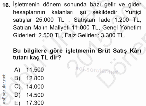 Soru 16