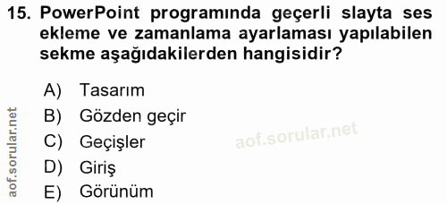 Soru 15