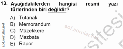 Soru 13