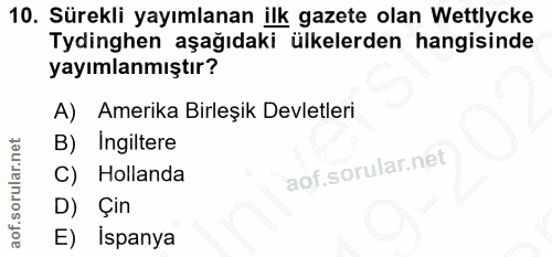 Soru 10