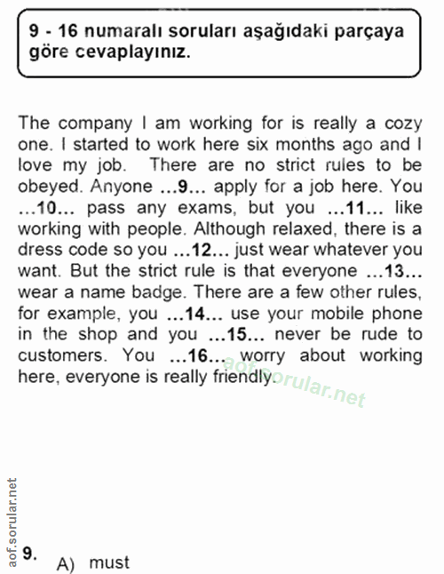 Soru 9