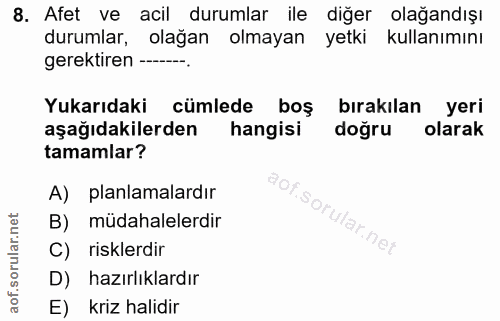 Soru 8