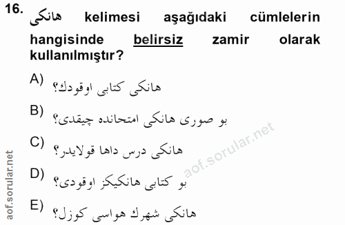 Soru 16