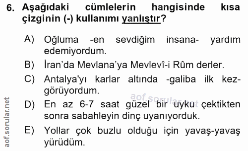 Soru 6