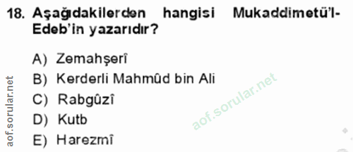 Soru 18