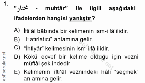 Soru 1