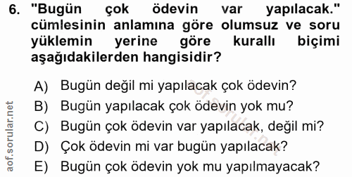 Soru 6