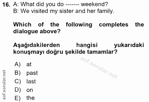 Soru 16