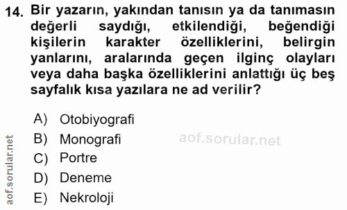 Soru 14