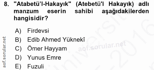 Soru 8