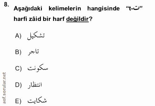 Soru 8