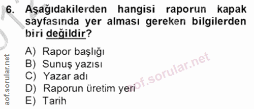 Soru 6