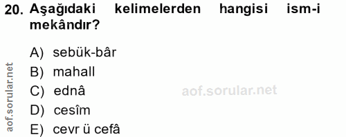Soru 20