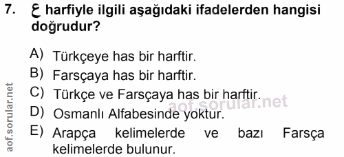 Soru 7