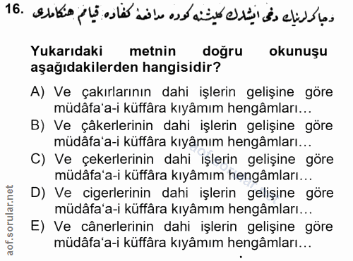 Soru 16