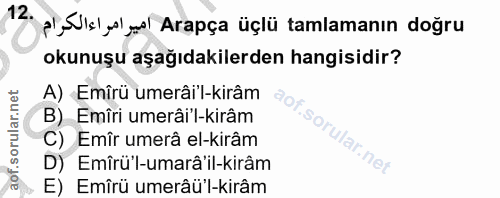 Soru 12