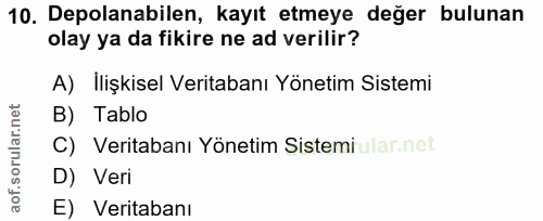 Soru 10