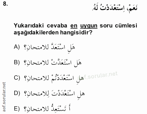 Soru 8