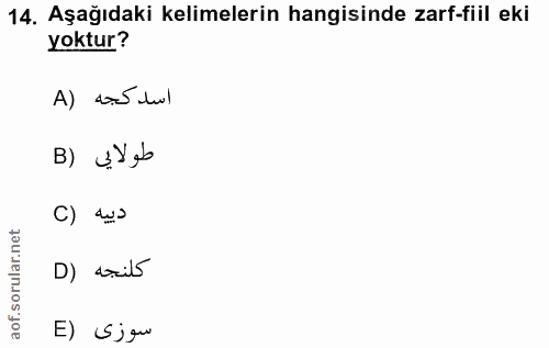 Soru 14