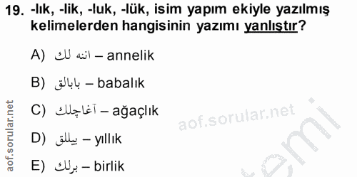 Soru 19