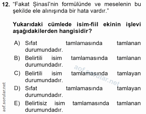 Soru 12