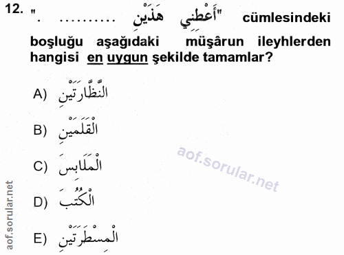 Soru 12