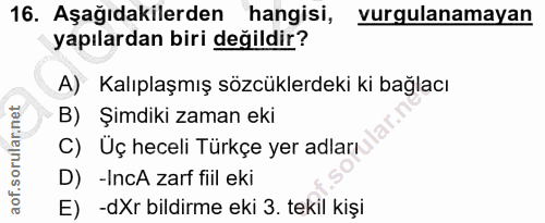 Soru 16