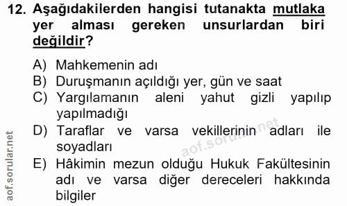 Soru 12