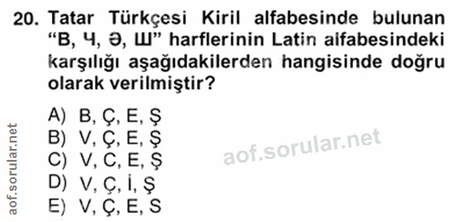 Soru 20
