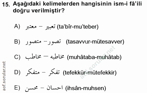 Soru 15