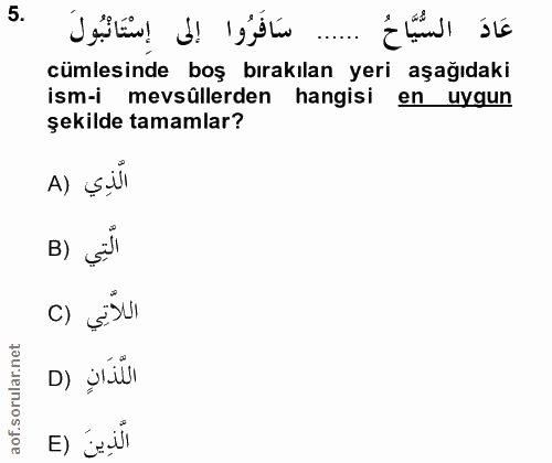 Soru 5