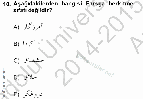 Soru 10