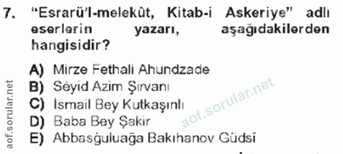 Soru 7