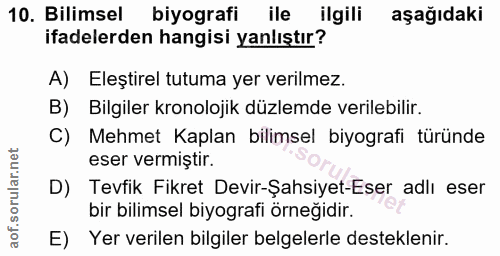 Soru 10