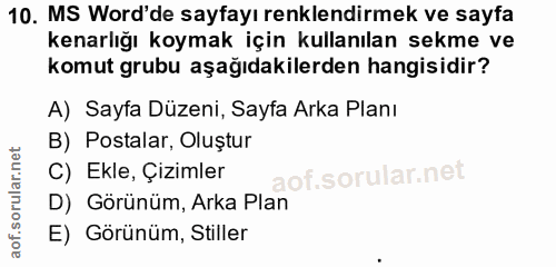 Soru 10