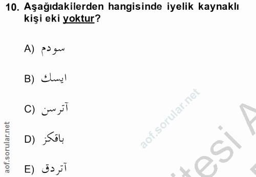Soru 10