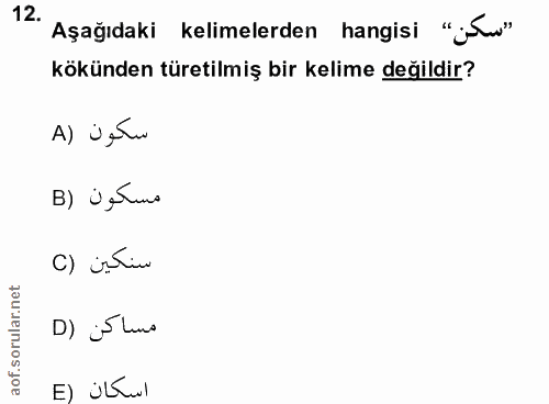 Soru 12