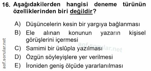Soru 16