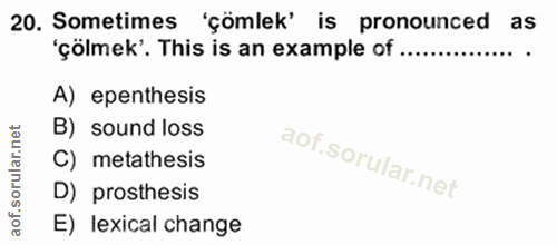 Soru 20