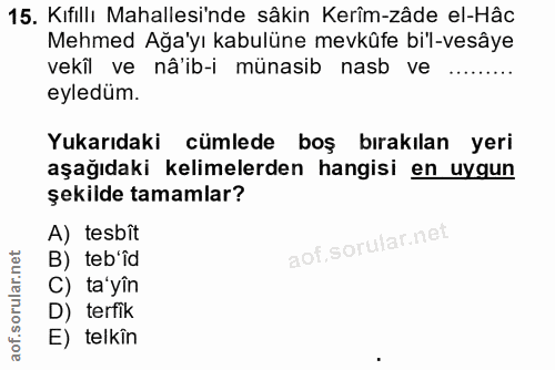 Soru 15