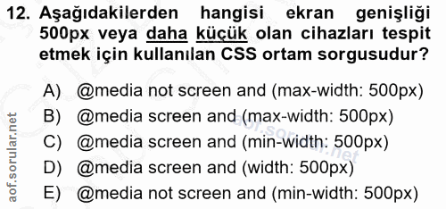 Soru 12