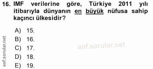 Soru 16