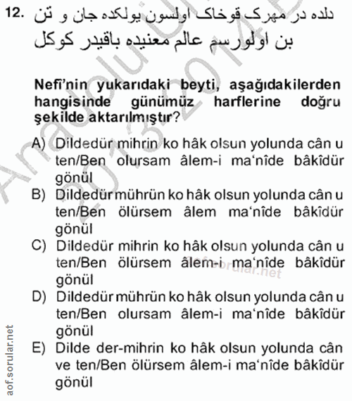 Soru 12