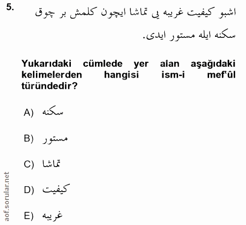 Soru 5