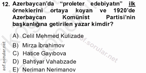 Soru 12