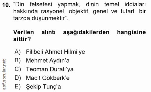 Soru 10