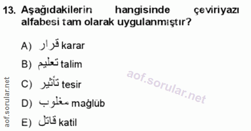 Soru 13